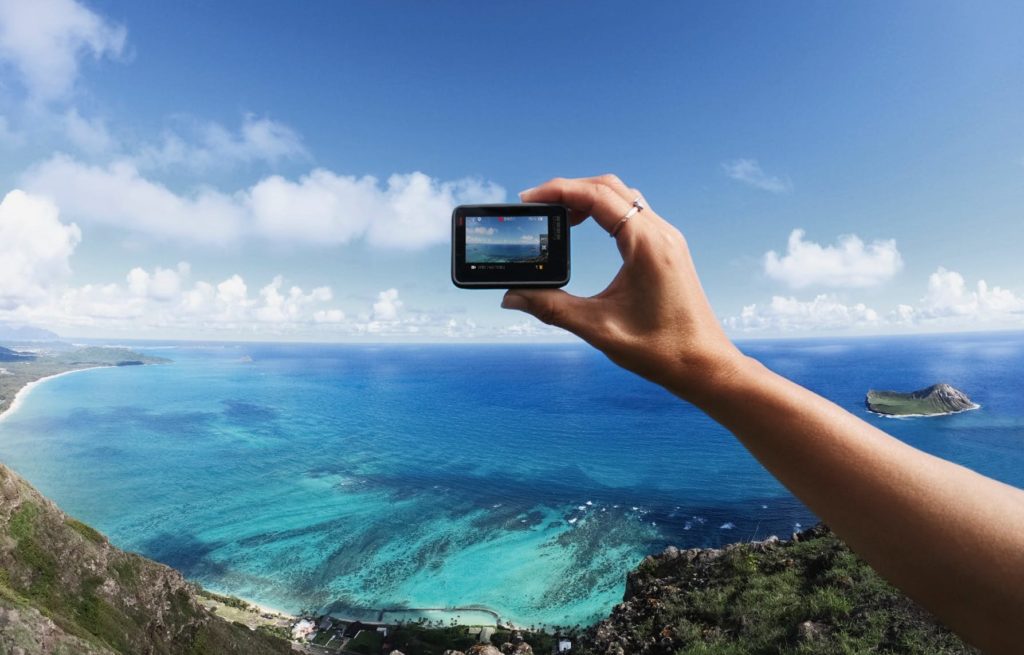 The GoPro HERO continues the same look as the current HERO6.